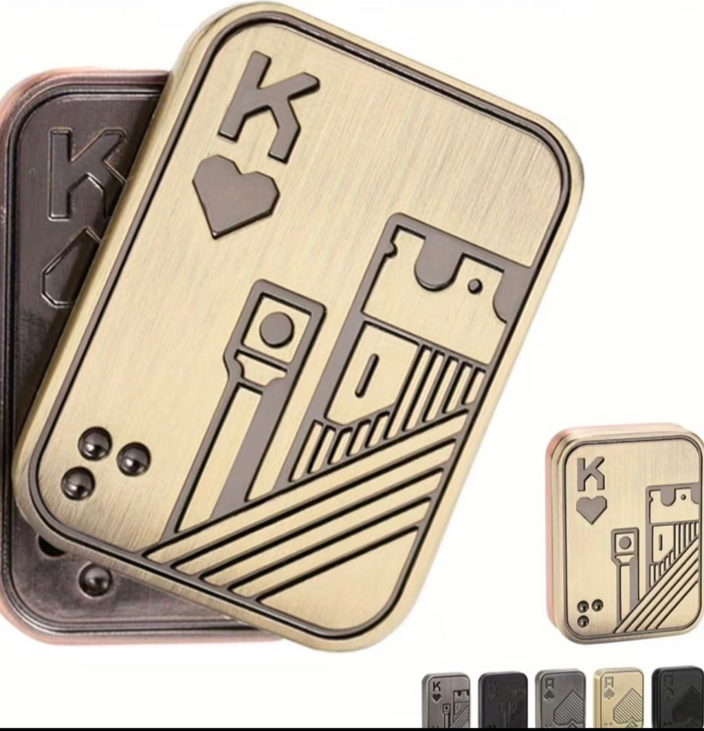 Royal Spin – King Card Metal Fidget Slider