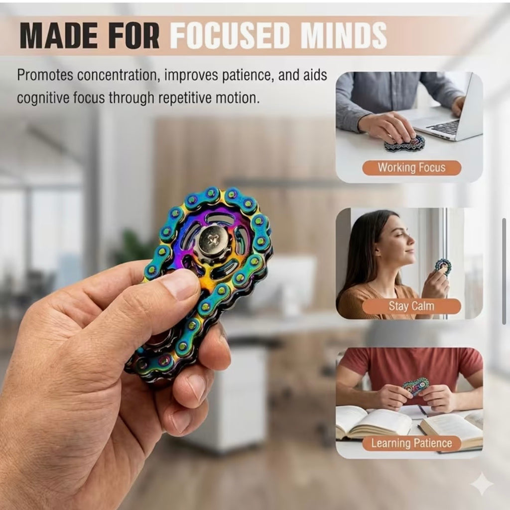 Bicycle Chain Metal Fidget Spinner
