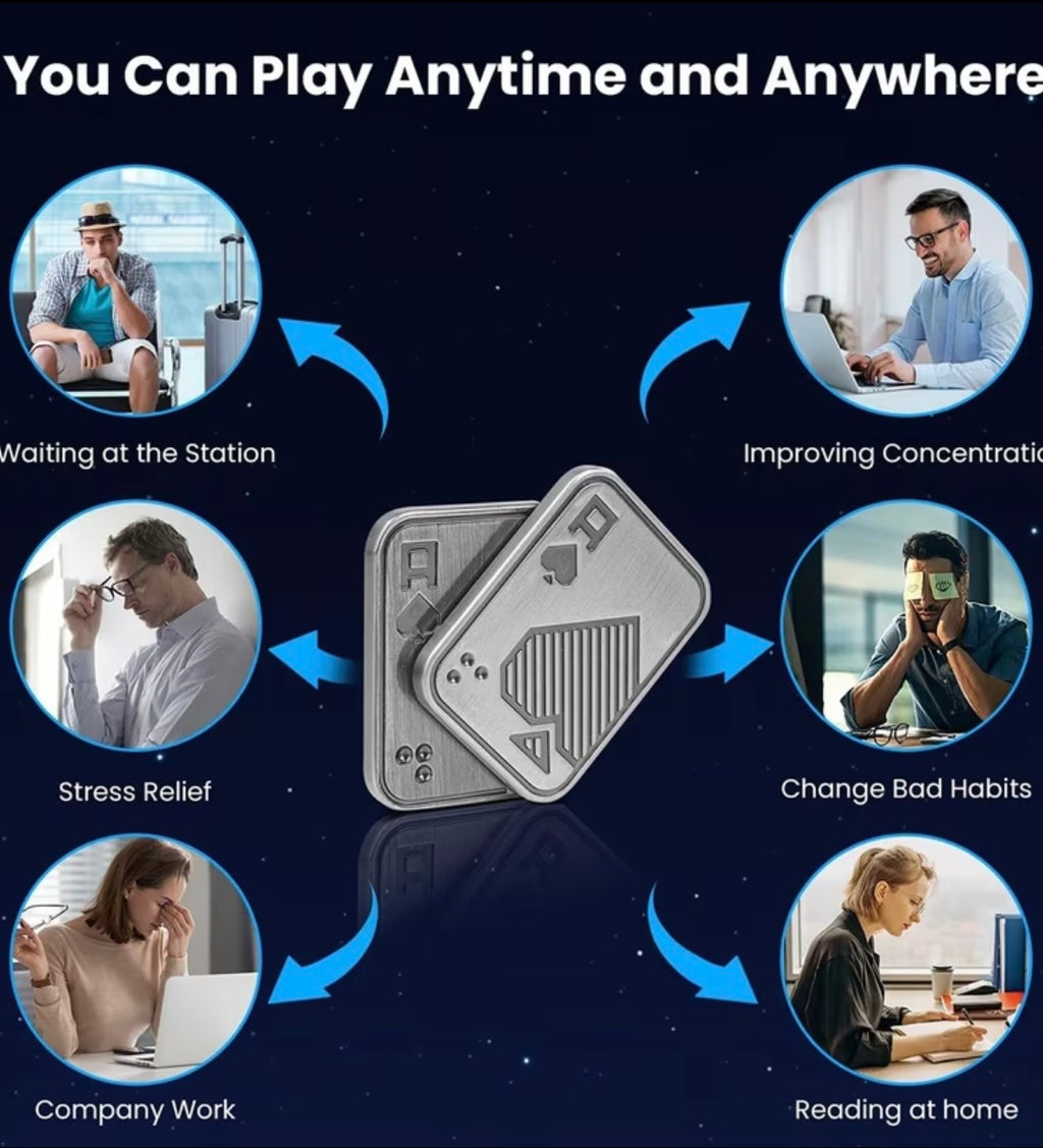 Royal Spin – King Card Metal Fidget Slider