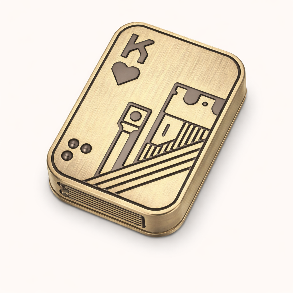 Royal Spin – King Card Metal Fidget Slider
